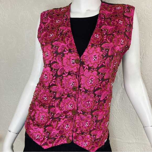 Creazioni Effeci Floral Pearl Vest - Picture 1 of 13